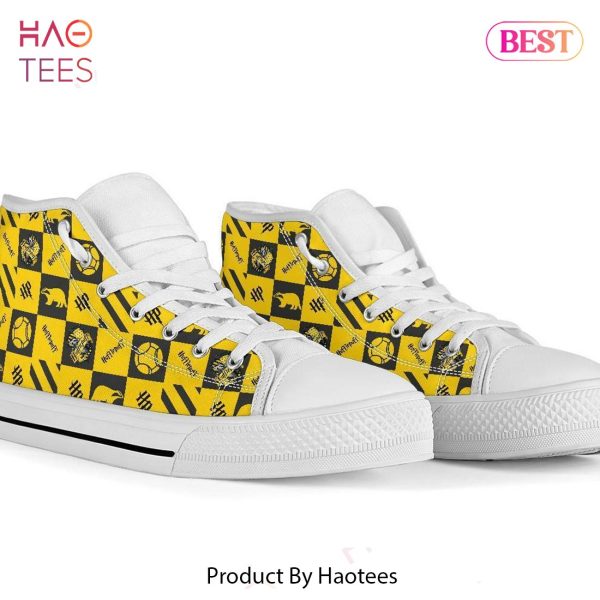 HOT TREND Harry Potter Hufflepuff High Top Shoes POD Design