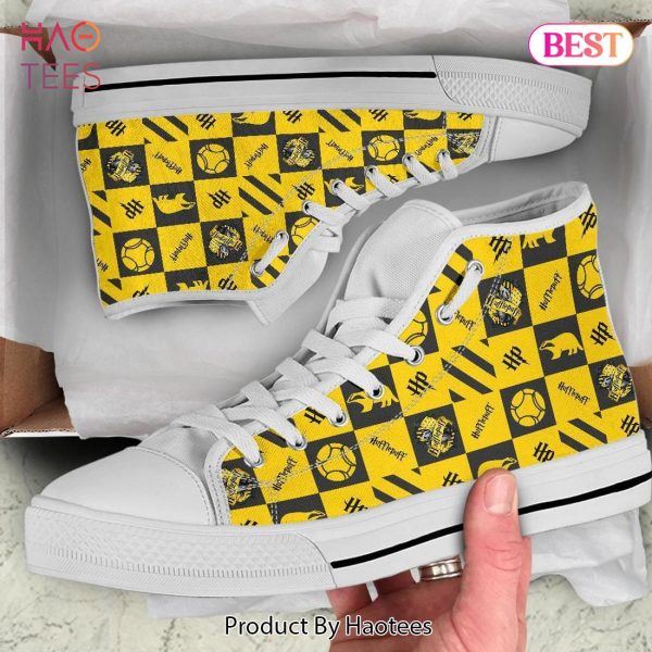 HOT TREND Harry Potter Hufflepuff High Top Shoes POD Design