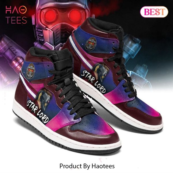 HOT TREND Marvel Guardians Of The Galaxy GOTG Star Lord Air Jordan High Top Sneaker Limited Edition