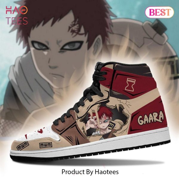 HOT TREND Naruto Gaara Of The Sand Jordan High Top Sneakers Anime Shoes For Fans POD Design