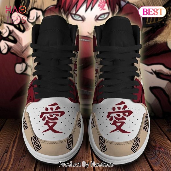 HOT TREND Naruto Gaara Of The Sand Jordan High Top Sneakers Anime Shoes For Fans POD Design