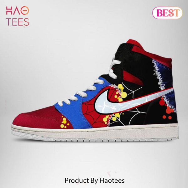 LIMITED Marvel Spiderman ACROSS THE SPIDER VERSE Miles Morales Air Jordan High Top Sneaker All Over Printed