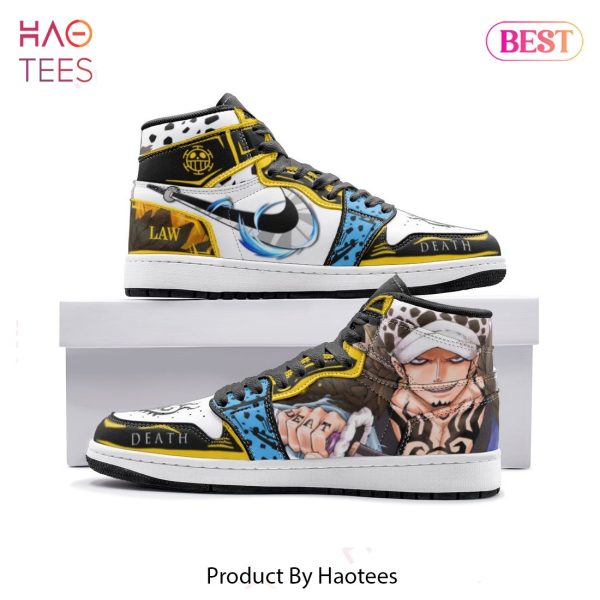 LIMITED Trafalgar Law One Piece Air Jordan High Top Sneaker All Over Printed