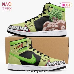 LUXURY Anime Dragon Ball Broly Air Jordan High Top Sneaker All Over Printed