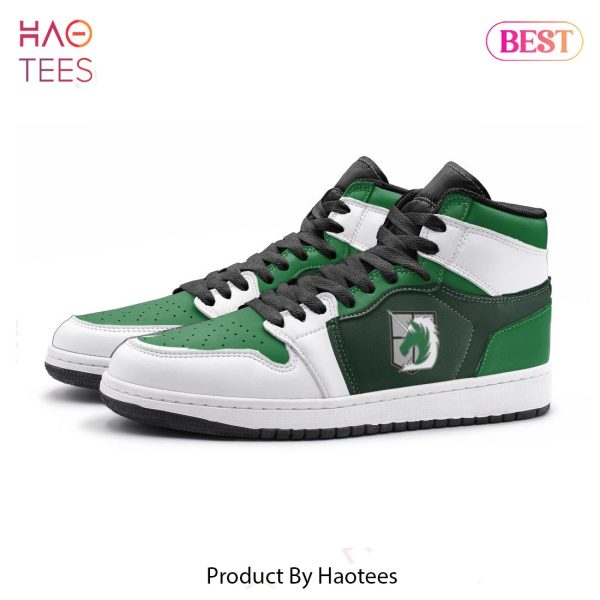 LUXURY AOT The Military Police Attack on Titan Air Jordan High Top Sneaker POD Design