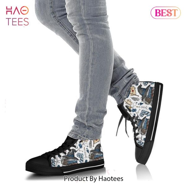 LUXURY Harry Potter Ravenclaw Icons High Top Shoes POD Design