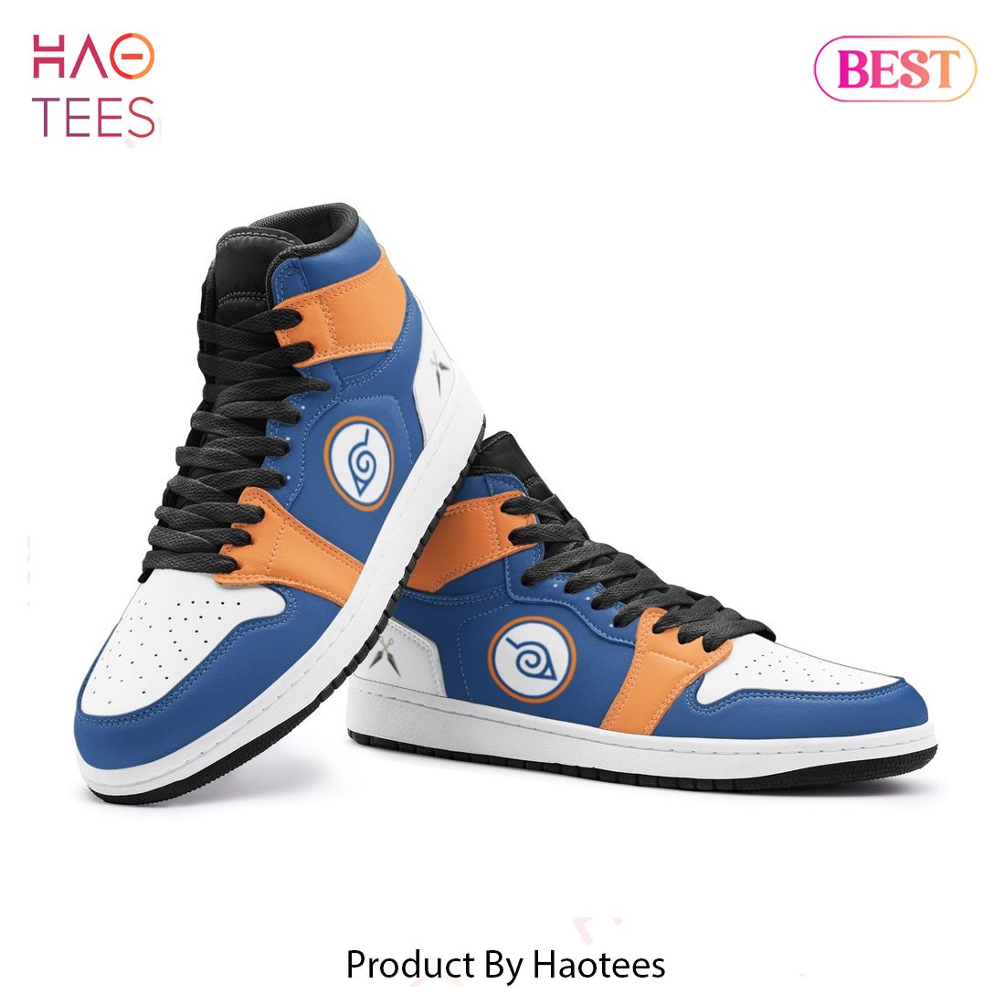 LUXURY Hidden Leaf Naruto Air Jordan High Top Sneaker POD Design LUXURY Hidden Leaf Naruto Air Jordan High Top Sneaker POD Design