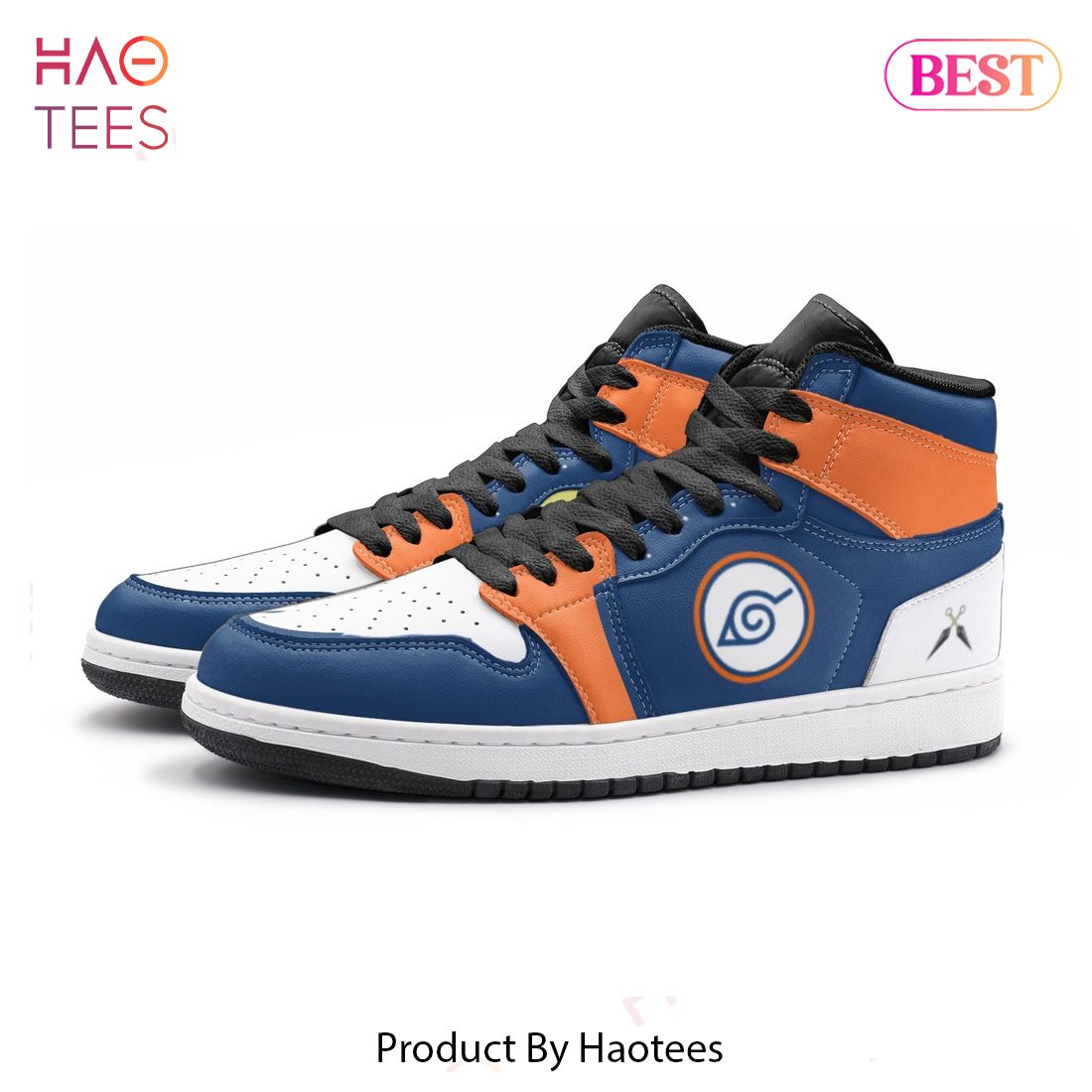 LUXURY Hidden Leaf Naruto Air Jordan High Top Sneaker POD Design LUXURY Hidden Leaf Naruto Air Jordan High Top Sneaker POD Design