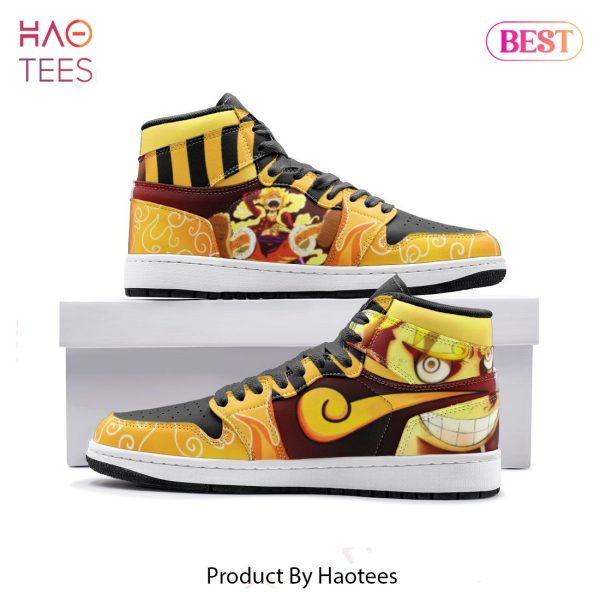 LUXURY Sun God Luffy One Piece Air Jordan High Top Sneaker Limited Edition