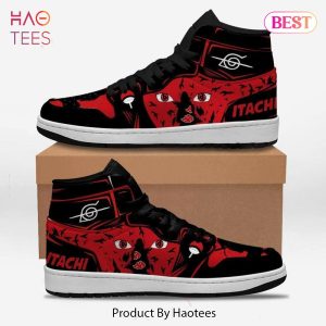 LUXURY Uchiha Itachi Eyes Naruto Jordan High Top Sneakers Anime Shoes For Fans POD Design