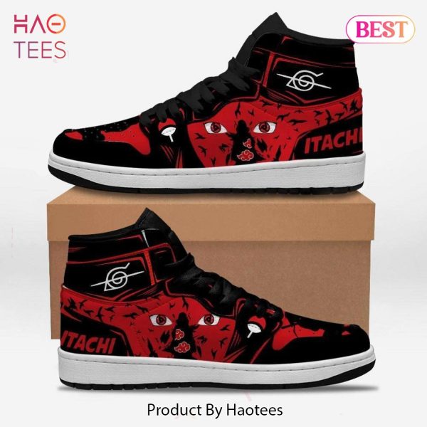 LUXURY Uchiha Itachi Eyes Naruto Jordan High Top Sneakers Anime Shoes For Fans POD Design