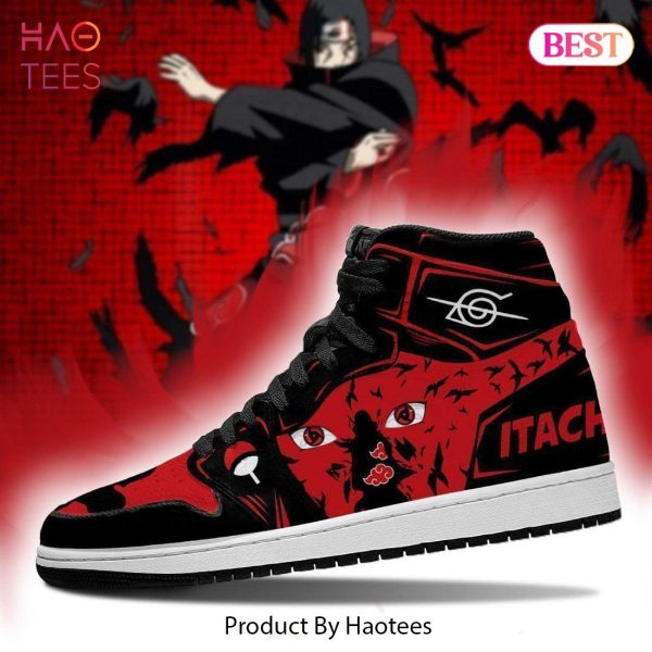LUXURY Uchiha Itachi Eyes Naruto Jordan High Top Sneakers Anime Shoes For Fans POD Design
