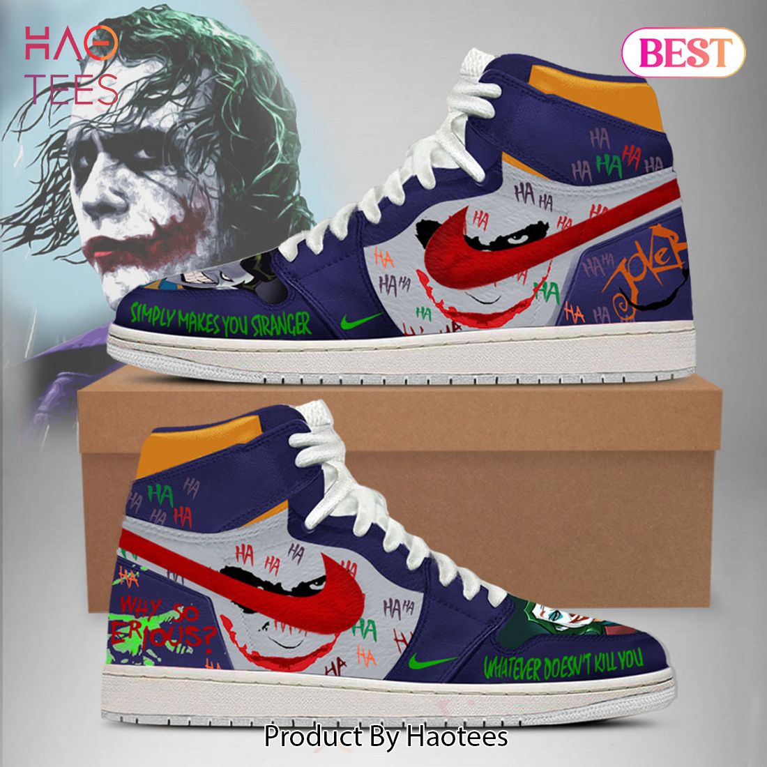 NEW DC Joker Air Jordan High Top Sneaker Limited Edition