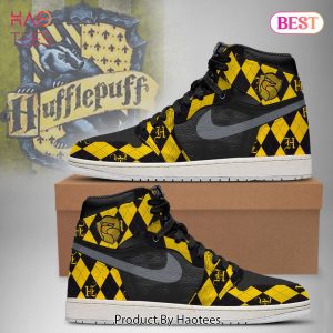 NEW Harry Potter Hufflepuff Air Jordan High Top Sneakers Limited Edition