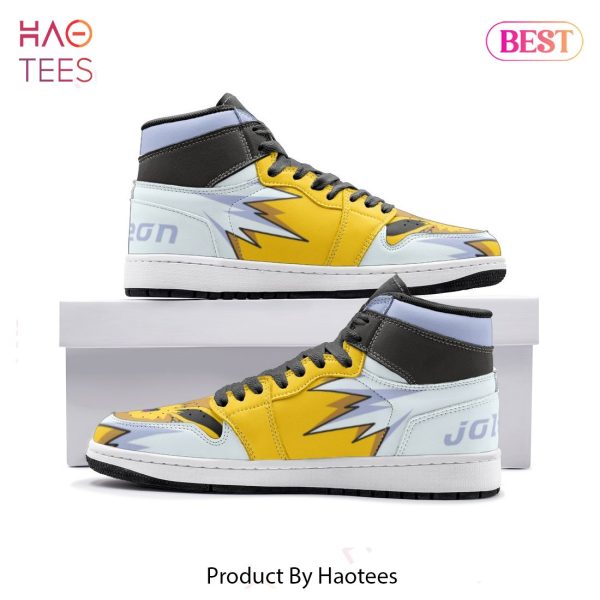 NEW Jolteon Pokemon Air Jordan High Top Sneaker All Over Printed