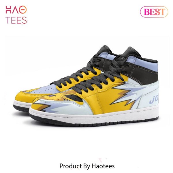 NEW Jolteon Pokemon Air Jordan High Top Sneaker All Over Printed