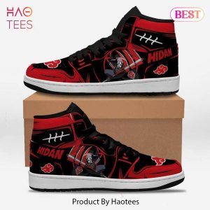 PREMIUM Akatsuki Hidan Naruto Jordan High Top Sneakers Anime Shoes For Fans Limited Edition