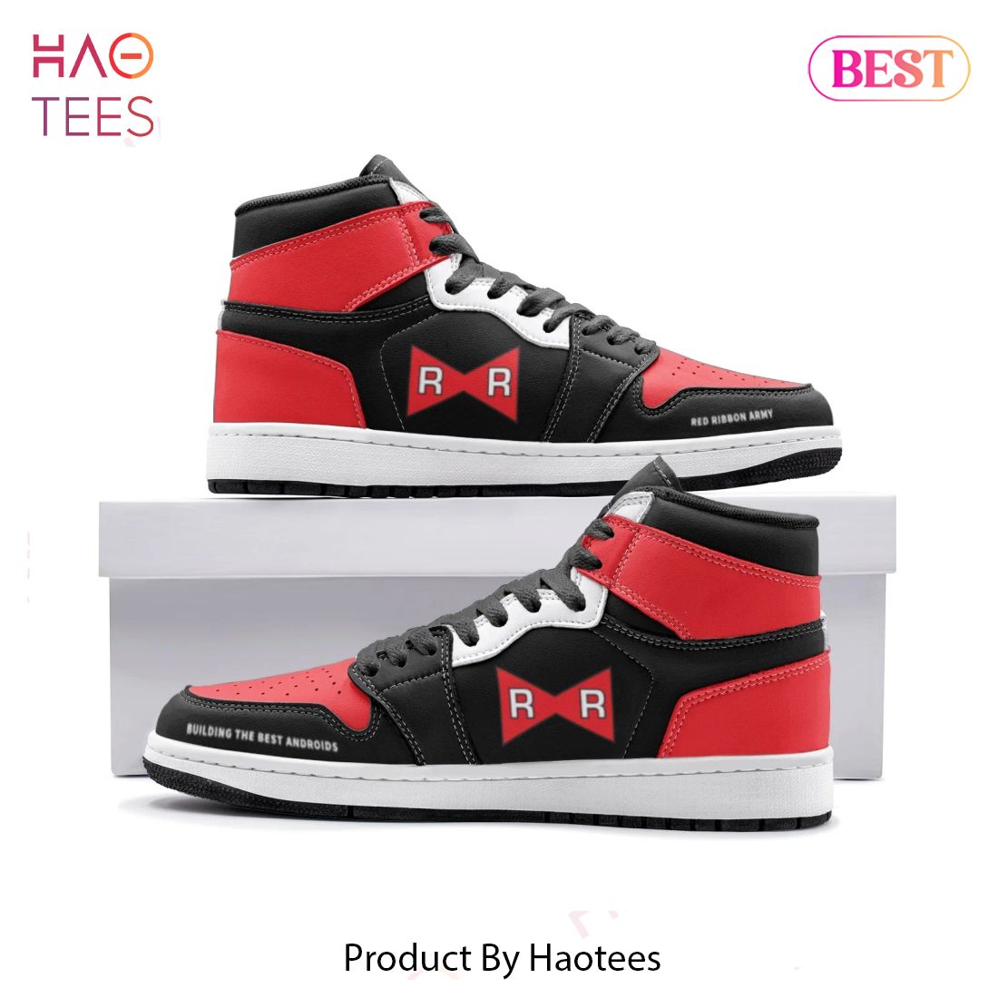 PREMIUM Anime Dragon Ball Red Ribbon Air Jordan High Top Sneaker ...