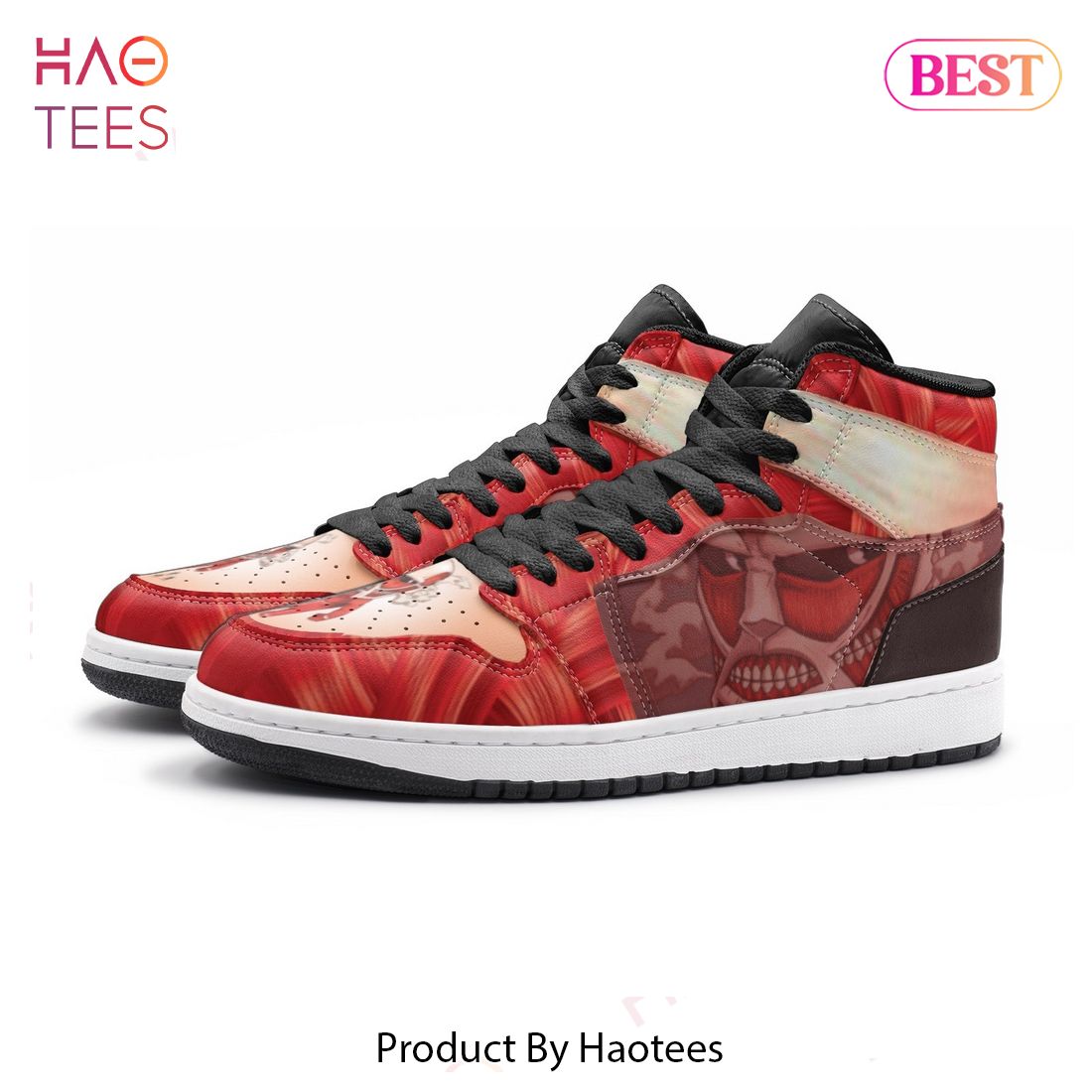 PREMIUM AOT Colossal Titan Attack on Titan Air Jordan High Top Sneaker Limited Edition PREMIUM AOT Colossal Titan Attack on Titan Air Jordan High Top Sneaker Limited Edition