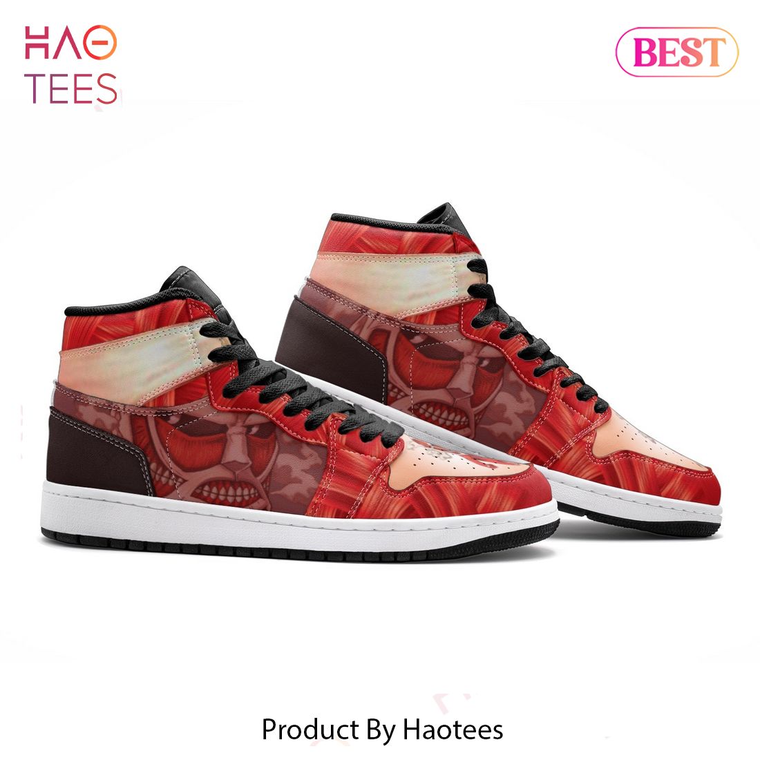 PREMIUM AOT Colossal Titan Attack on Titan Air Jordan High Top Sneaker Limited Edition PREMIUM AOT Colossal Titan Attack on Titan Air Jordan High Top Sneaker Limited Edition