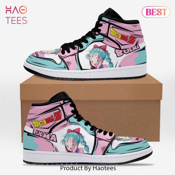 PREMIUM Bulma Dragon Ball Z Dbz Jordan High Top Sneakers Custom Anime Shoes For Fans POD Design