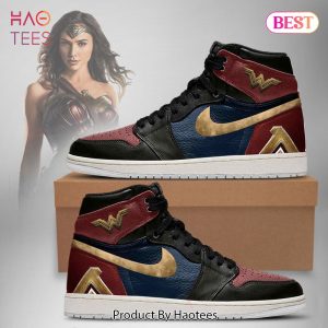 PREMIUM DC Justice League Wonder Woman Air Jordan High Top Sneaker POD Design