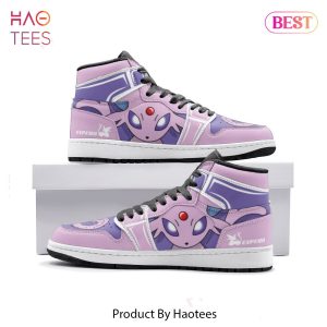 PREMIUM Espeon Pokemon Air Jordan High Top Sneaker POD Design