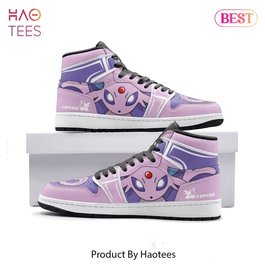 PREMIUM Espeon Pokemon Air Jordan High Top Sneaker POD Design PREMIUM Espeon Pokemon Air Jordan High Top Sneaker POD Design