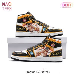 PREMIUM Fire Fist Ace One Piece Air Jordan High Top Sneaker POD Design