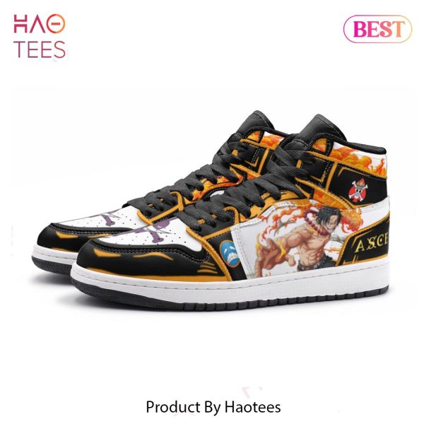 PREMIUM Fire Fist Ace One Piece Air Jordan High Top Sneaker POD Design