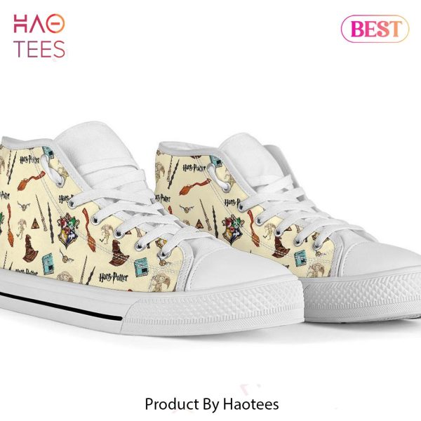 PREMIUM Harry Potter High Top Shoes Hogwarts Pattern POD Design
