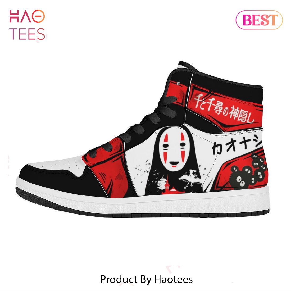 PREMIUM Spirited Away Kaonashi Jordan High Top Sneakers Custom 