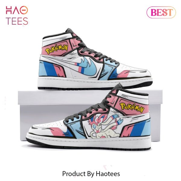 PREMIUM Sylveon Pokemon Air Jordan High Top Sneaker All Over Printed