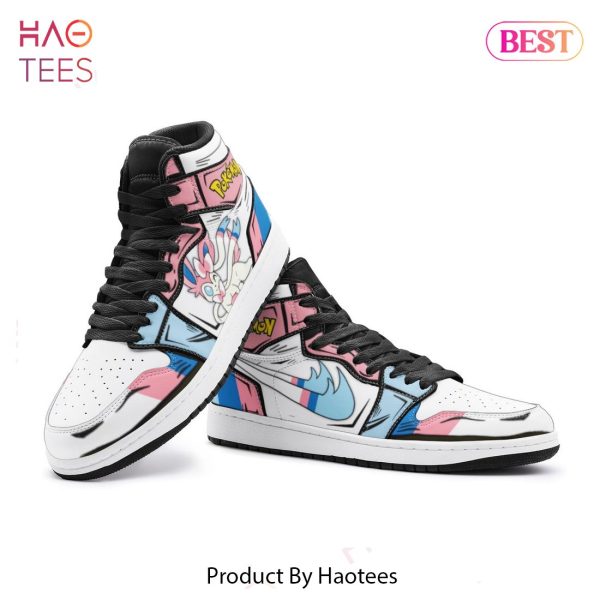 PREMIUM Sylveon Pokemon Air Jordan High Top Sneaker All Over Printed