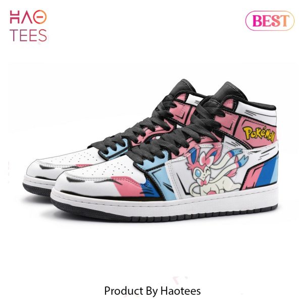 PREMIUM Sylveon Pokemon Air Jordan High Top Sneaker All Over Printed