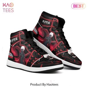 PREMIUM Tokyo Ghoul Ken Kaneki Kagune Jordan High Top Sneakers Anime Shoes For Fans All Over Printed