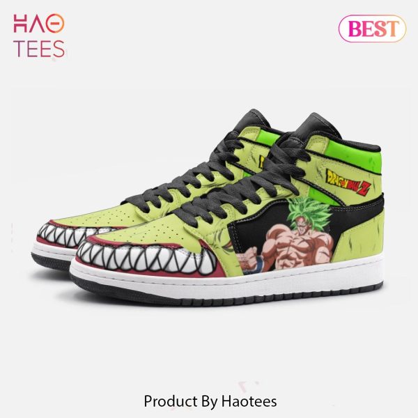 THE BEST Anime Dragon Ball Broly Air Jordan High Top Sneaker POD Design