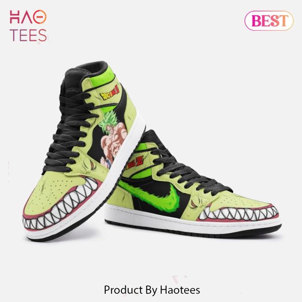 THE BEST Anime Dragon Ball Broly Air Jordan High Top Sneaker POD Design