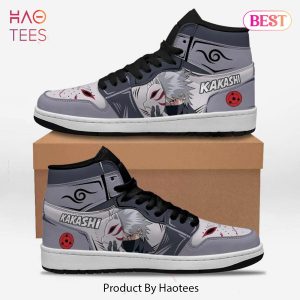 THE BEST Kakashi Anbu Jordan High Top Sneakers Anime Shoes For Naruto Fans Limited Edition
