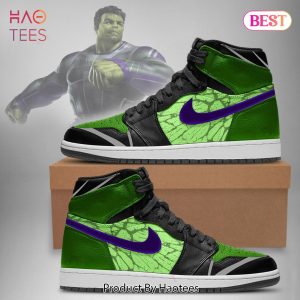 THE BEST Marvel Avengers The Hulk Air Jordan High Top Sneaker POD Design