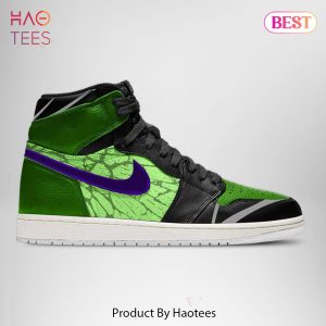 THE BEST Marvel Avengers The Hulk Air Jordan High Top Sneaker POD Design