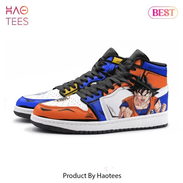 TRENDING Anime Dragon Ball Son Goku and Vegeta Air Jordan High Top Sneaker All Over Printed