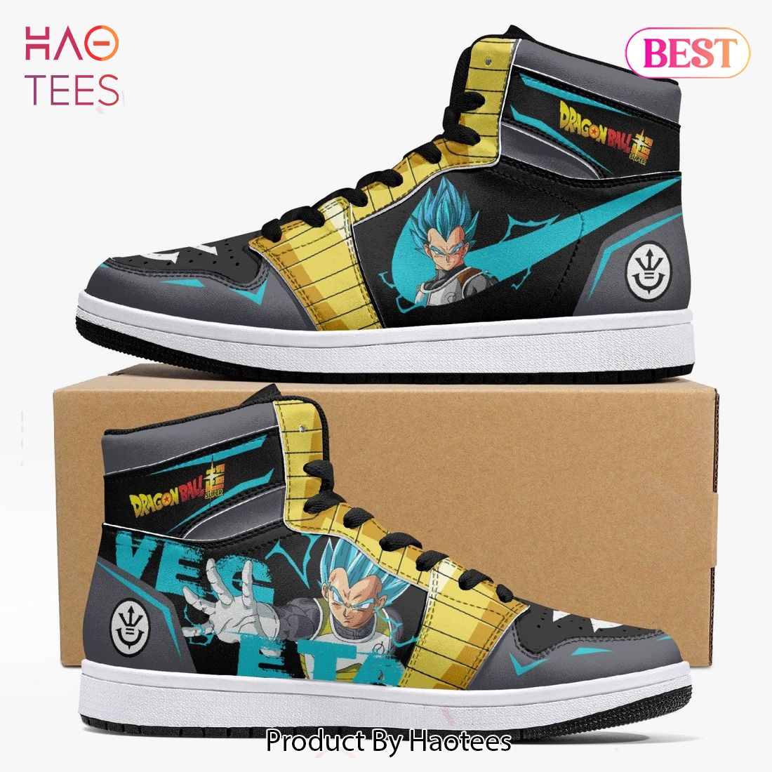 TRENDING Anime Dragon Ball Vegeta Air Jordan High Top Sneaker POD Design TRENDING Anime Dragon Ball Vegeta Air Jordan High Top Sneaker POD Design