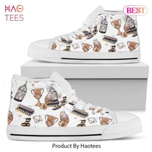 TRENDING Harry Potter Hufflepuff Icons High Top Shoes All Over Printed