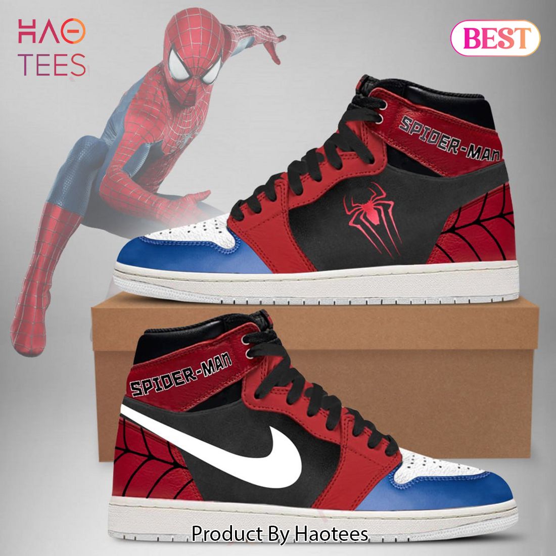 TRENDING Marvel Andrew Garfield Spiderman Air Jordan High Top Sneaker ...