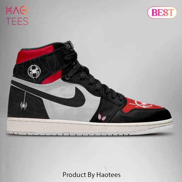 TRENDING Marvel Spider Man Across the Spider Verse Miles Morales Air Jordan High Top Sneaker POD Design
