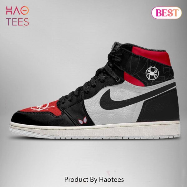 TRENDING Marvel Spider Man Across the Spider Verse Miles Morales Air Jordan High Top Sneaker POD Design