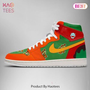 TRENDING Super Mario Bowser Air Jordan High Top Sneaker POD Design