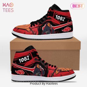 [AVAILABLE] Akatsuki Tobi Naruto Jordan High Top Sneakers Anime Shoes For Fans Limited Edition