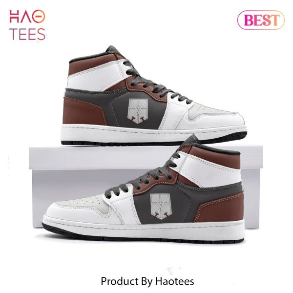 [AVAILABLE] AOT The Training Corps Attack on Titan Air Jordan High Top Sneaker POD Design